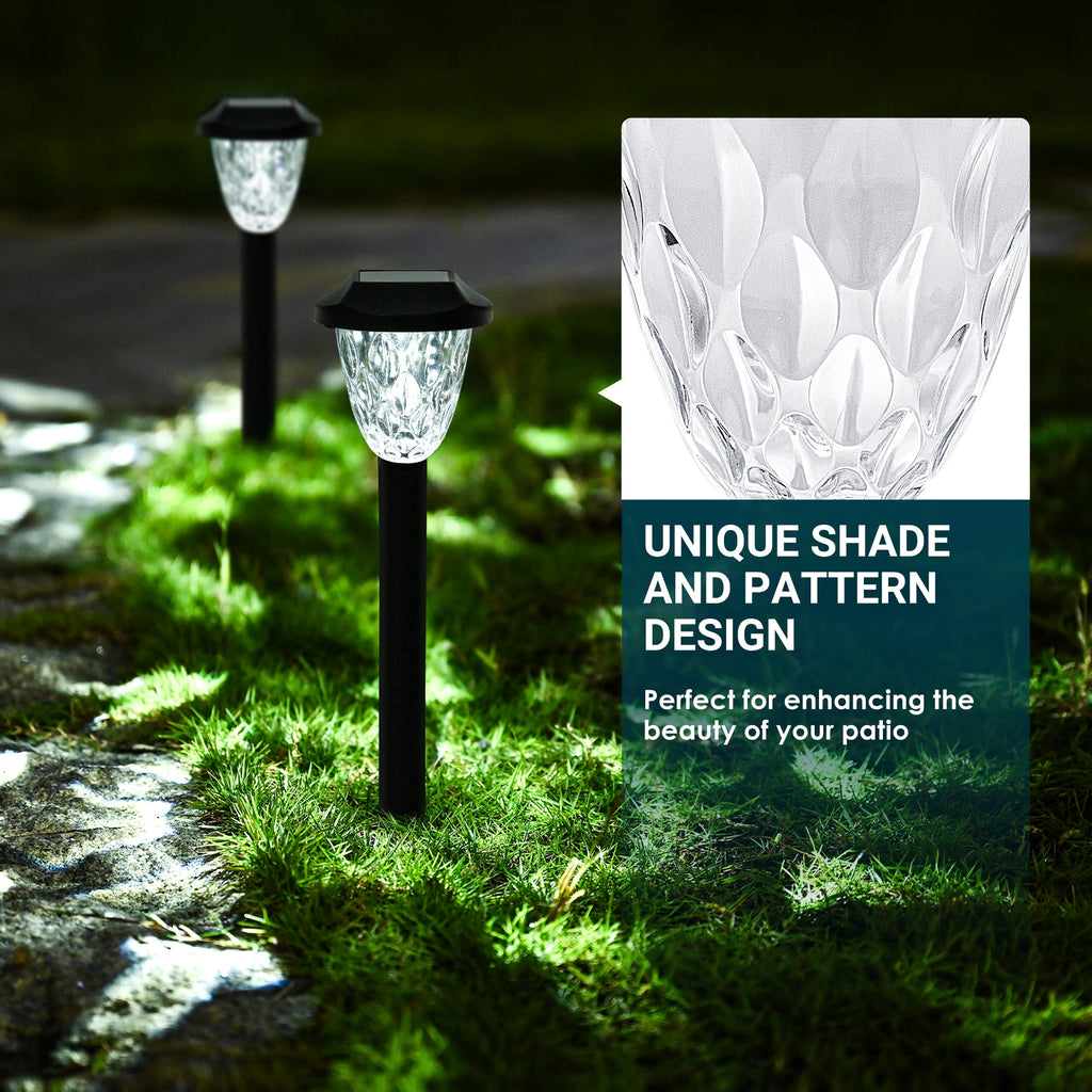 GIGALUMI Solar Pathway Lights with Great Pattern (Cold White)-2