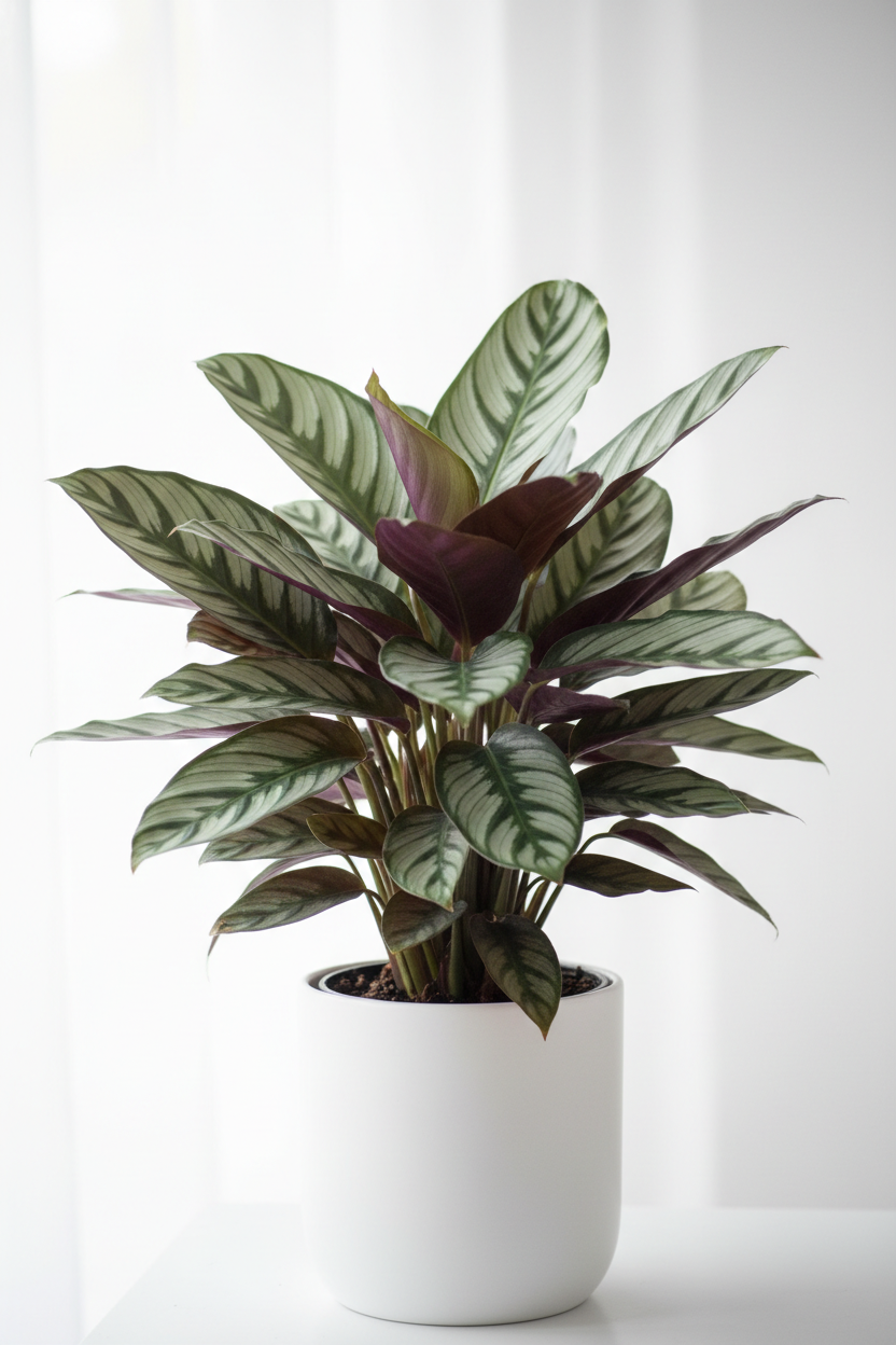Calathea 'Beauty Star' - 4" Pot - NURSERY POT ONLY