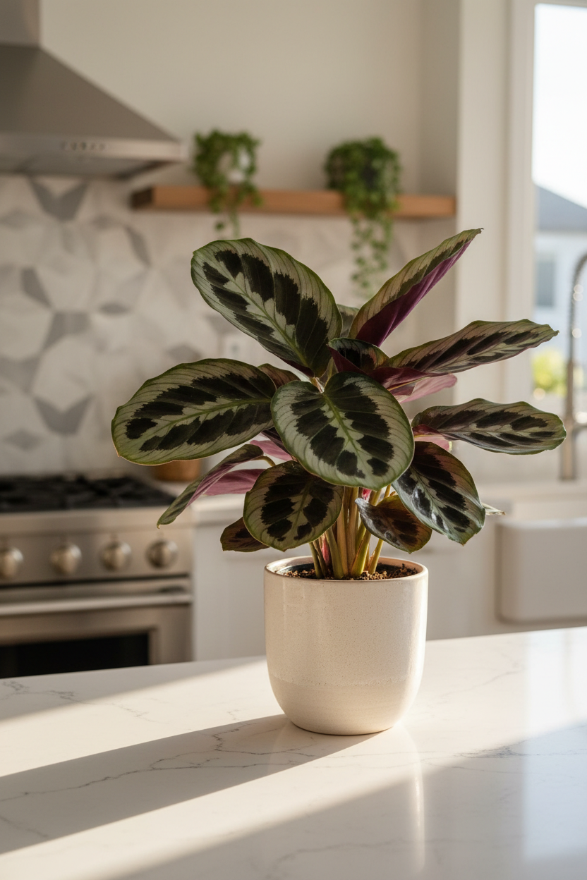 Calathea 'Beauty Star' - 4" Pot - NURSERY POT ONLY