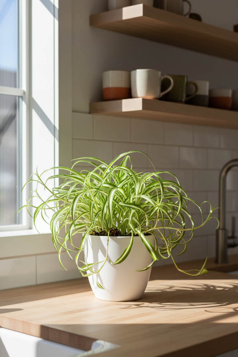 Spider Plant Hawaiian - 4" Pot - NURSERY POT ONLY